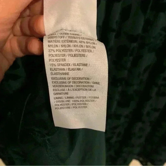 Women’s Plus Velvet Smocked Bust Flowy Floral Holiday Blouse Size 2X - Picture 8 of 11